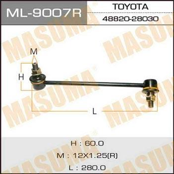 Masuma ML-9007R Front stabilizer bar, right ML9007R: Buy near me in Poland at 2407.PL - Good price!
