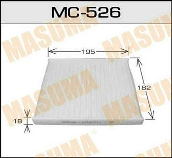Masuma MC-526 Фильтр салона MC526: Отличная цена - Купить в Польше на 2407.PL!