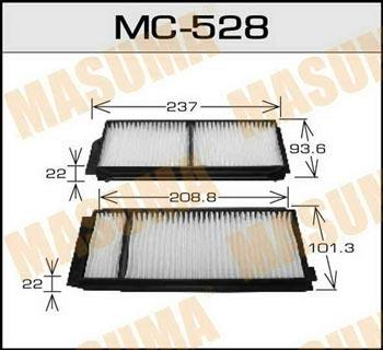 Masuma MC-528 Фильтр салона MC528: Отличная цена - Купить в Польше на 2407.PL!