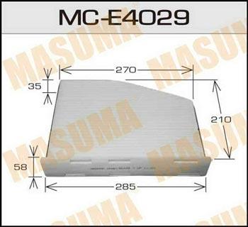 Masuma MC-E4029 Filter, interior air MCE4029: Buy near me in Poland at 2407.PL - Good price!