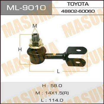 Masuma ML-9010 Rod/Strut, stabiliser ML9010: Buy near me in Poland at 2407.PL - Good price!