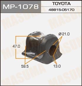 Masuma MP-1078 Втулка стабилизатора переднего левая MP1078: Отличная цена - Купить в Польше на 2407.PL!