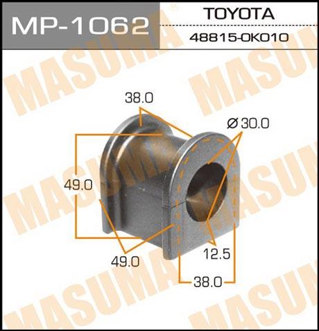 Masuma MP-1062 Втулка стабилизатора переднего MP1062: Отличная цена - Купить в Польше на 2407.PL!