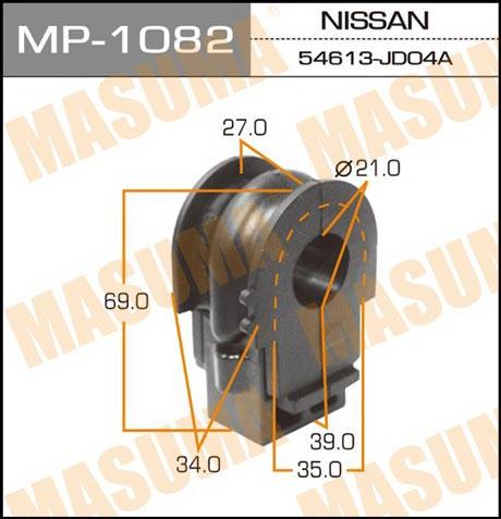 Masuma MP-1082 Front stabilizer bush MP1082: Buy near me at 2407.PL in Poland at an Affordable price!