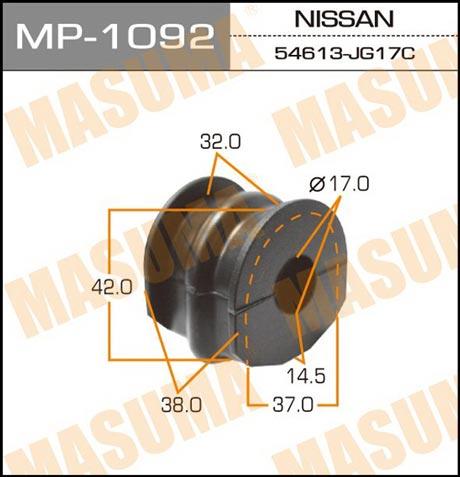 Masuma MP-1092 Втулка стабилизатора заднего MP1092: Отличная цена - Купить в Польше на 2407.PL!