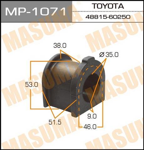 Masuma MP-1071 Front stabilizer bush MP1071: Buy near me in Poland at 2407.PL - Good price!