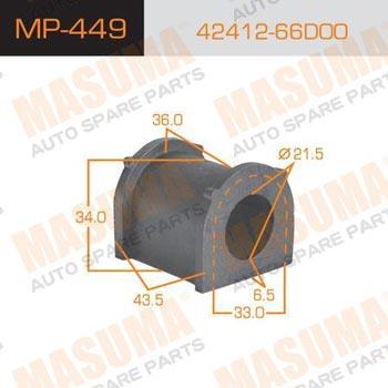 Masuma MP-449 Втулка стабилизатора переднего MP449: Отличная цена - Купить в Польше на 2407.PL!