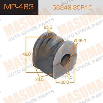 Masuma MP-483 Rear stabilizer bush MP483: Buy near me in Poland at 2407.PL - Good price!