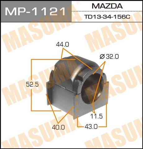 Masuma MP-1121 Втулка стабілізатора переднього MP1121: Приваблива ціна - Купити у Польщі на 2407.PL!