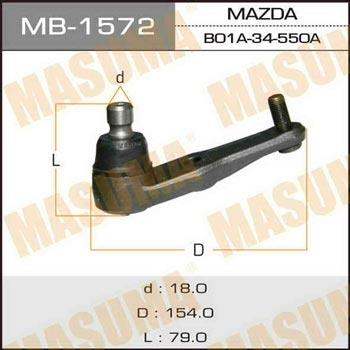Masuma MB-1572 Sworzeń wahacza MB1572: Dobra cena w Polsce na 2407.PL - Kup Teraz!