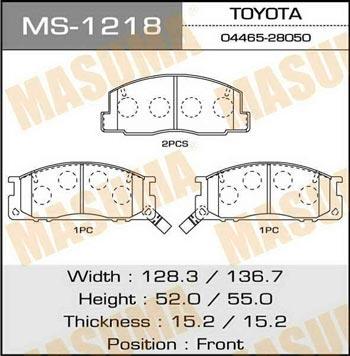 Masuma MS-1218 Bremsbackensatz MS1218: Kaufen Sie zu einem guten Preis in Polen bei 2407.PL!