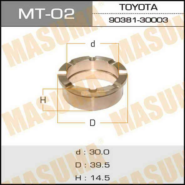 Masuma MT-02 Wheel Bearing MT02: Buy near me in Poland at 2407.PL - Good price!