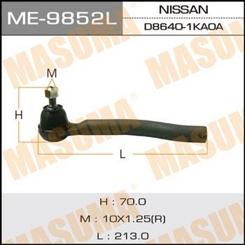 Masuma ME-9852L Tie rod end left ME9852L: Buy near me in Poland at 2407.PL - Good price!