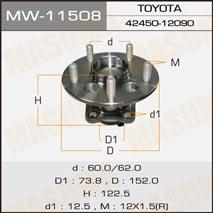 Masuma MW-11508 Wheel hub with rear bearing MW11508: Buy near me in Poland at 2407.PL - Good price!