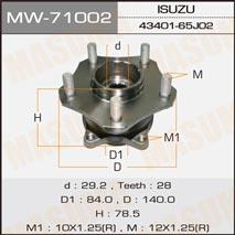 Masuma MW-71002 Ступица колеса MW71002: Отличная цена - Купить в Польше на 2407.PL!