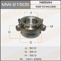 Masuma MW-21505 Wheel hub with rear bearing MW21505: Buy near me in Poland at 2407.PL - Good price!