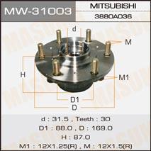 Masuma MW-31003 Wheel hub front MW31003: Buy near me in Poland at 2407.PL - Good price!