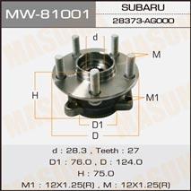 Masuma MW-81001 Wheel hub with front bearing MW81001: Buy near me in Poland at 2407.PL - Good price!
