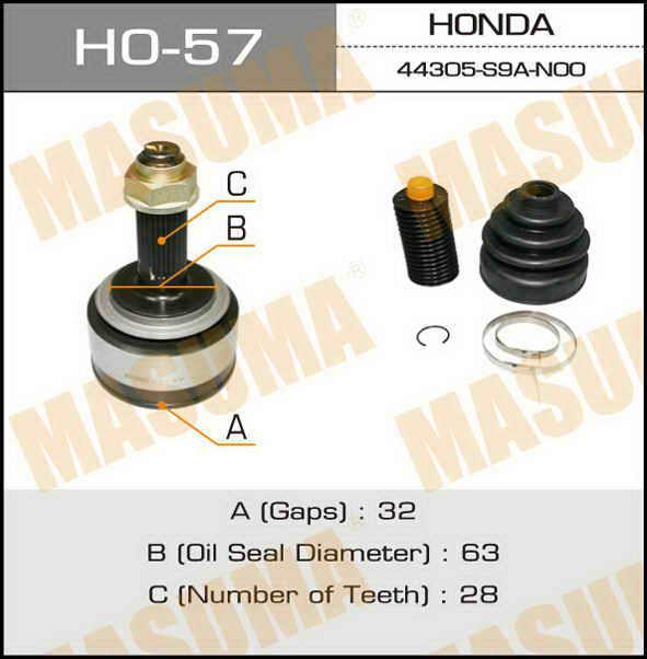 Masuma HO-57 Przegub homokinetyczny HO57: Dobra cena w Polsce na 2407.PL - Kup Teraz!