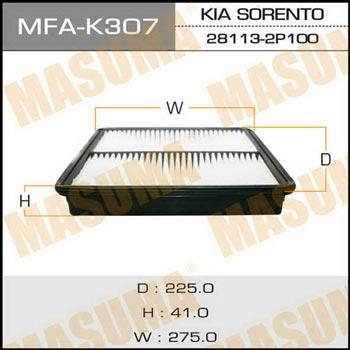 Masuma MFA-K307 Filtr powietrza MFAK307: Dobra cena w Polsce na 2407.PL - Kup Teraz!