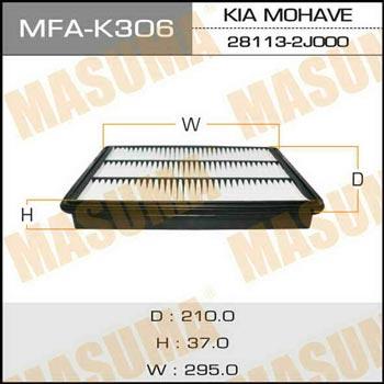 Masuma MFA-K306 Воздушный фильтр MFAK306: Отличная цена - Купить в Польше на 2407.PL!