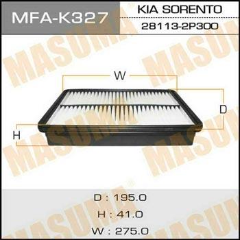 Masuma MFA-K327 Air filter MFAK327: Buy near me in Poland at 2407.PL - Good price!