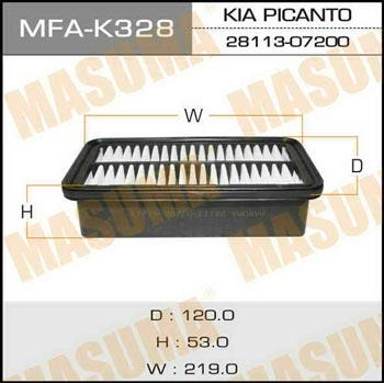 Masuma MFA-K328 Filtr powietrza MFAK328: Dobra cena w Polsce na 2407.PL - Kup Teraz!