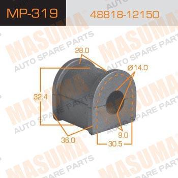 Masuma MP-319 Rear stabilizer bush MP319: Buy near me in Poland at 2407.PL - Good price!