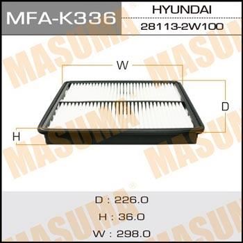 Masuma MFA-K336 Air filter MFAK336: Buy near me in Poland at 2407.PL - Good price!