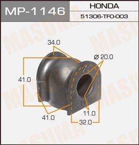 Masuma MP-1146 Втулка стабилизатора переднего MP1146: Отличная цена - Купить в Польше на 2407.PL!