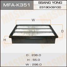 Masuma MFA-K351 Air filter MFAK351: Buy near me in Poland at 2407.PL - Good price!