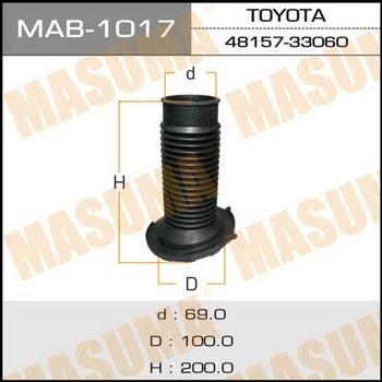 Masuma MAB-1017 Shock absorber boot MAB1017: Buy near me in Poland at 2407.PL - Good price!