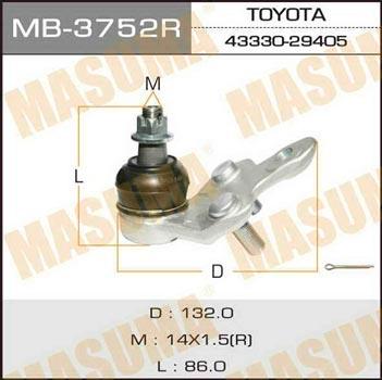 Masuma MB-3752R Ball joint MB3752R: Buy near me in Poland at 2407.PL - Good price!
