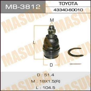 Masuma MB-3812 Ball joint MB3812: Buy near me at 2407.PL in Poland at an Affordable price!