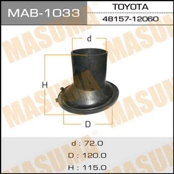 Masuma MAB-1033 Пыльник амортизатора MAB1033: Отличная цена - Купить в Польше на 2407.PL!
