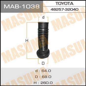Masuma MAB-1038 Shock absorber boot MAB1038: Buy near me in Poland at 2407.PL - Good price!