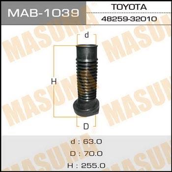 Masuma MAB-1039 Schutzhülle des Stoßdämpfers MAB1039: Kaufen Sie zu einem guten Preis in Polen bei 2407.PL!