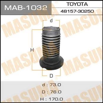 Masuma MAB-1032 Shock absorber boot MAB1032: Buy near me at 2407.PL in Poland at an Affordable price!