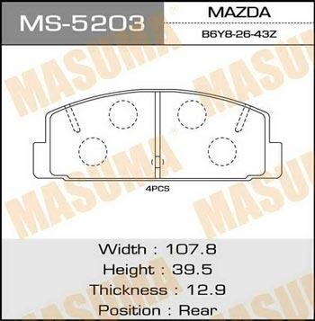 Masuma MS-5203 Колодки тормозные барабанные, комплект MS5203: Отличная цена - Купить в Польше на 2407.PL!