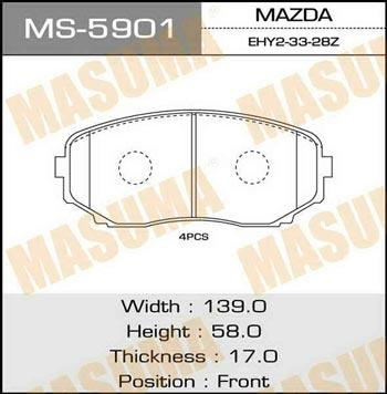 Masuma MS-5901 Колодки гальмівні барабанні, комплект MS5901: Купити у Польщі - Добра ціна на 2407.PL!