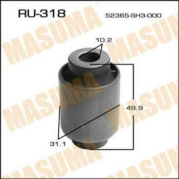 Masuma RU-318 Silent block rear shock absorber RU318: Buy near me in Poland at 2407.PL - Good price!
