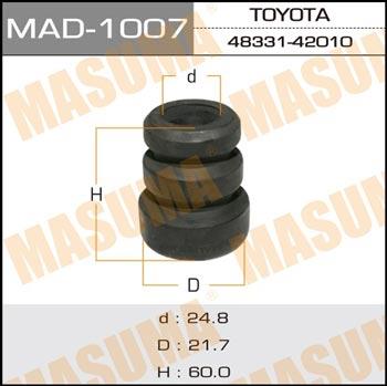 Masuma MAD-1007 Rubber buffer, suspension MAD1007: Buy near me in Poland at 2407.PL - Good price!