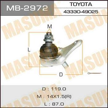 Masuma MB-2972 Kugellager MB2972: Kaufen Sie zu einem guten Preis in Polen bei 2407.PL!