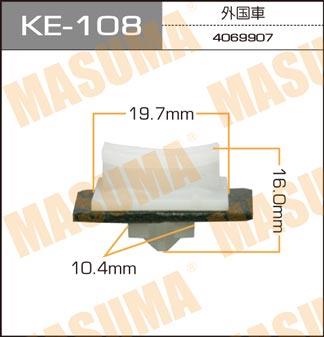 Masuma KE-108 Клипса автомобильная (автокрепеж) 108-ke KE108: Купить в Польше - Отличная цена на 2407.PL!