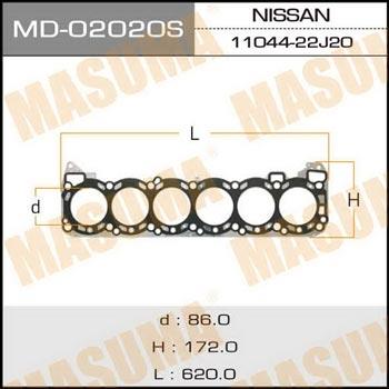 Masuma MD-02020S Gasket, cylinder head MD02020S: Buy near me in Poland at 2407.PL - Good price!