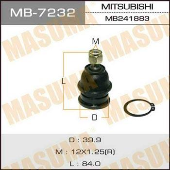 Masuma MB-7232 Ball joint MB7232: Buy near me in Poland at 2407.PL - Good price!