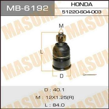 Masuma MB-6192 Ball joint MB6192: Buy near me in Poland at 2407.PL - Good price!