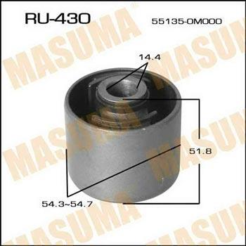 Masuma RU-430 Silent block gearbox rear axle RU430: Buy near me in Poland at 2407.PL - Good price!