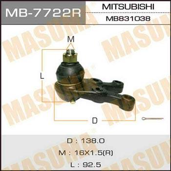Masuma MB-7722R Ball joint MB7722R: Buy near me in Poland at 2407.PL - Good price!
