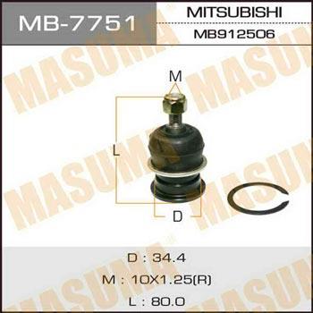 Masuma MB-7751 Ball joint MB7751: Buy near me in Poland at 2407.PL - Good price!